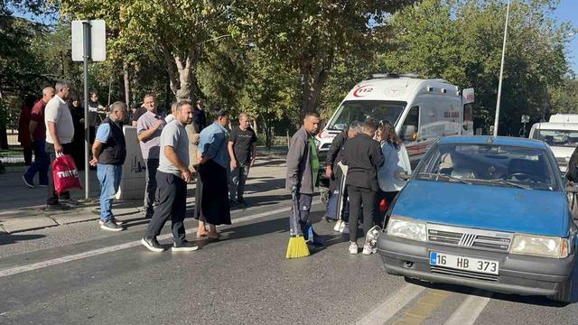 Çorlu’da otomobil yayaya çarptı 1