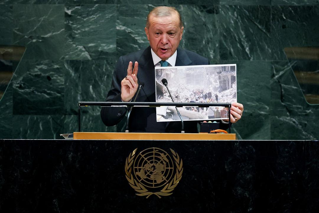 Cumhurbaşkanı Erdoğan, BM Genel Kurulu nda dünya liderlerine hitap etti: "Gazze ye karşı insanlık görevini yerine getirin" 4