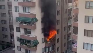 Ocakta unutulan yemek, yangına yol açtı