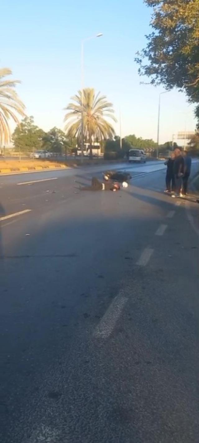 Manavgat’ta motosiklet kazası: Sürücü yaralandı 1