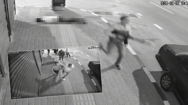 Kalabalığın arasına daldı, başından böyle vurdu