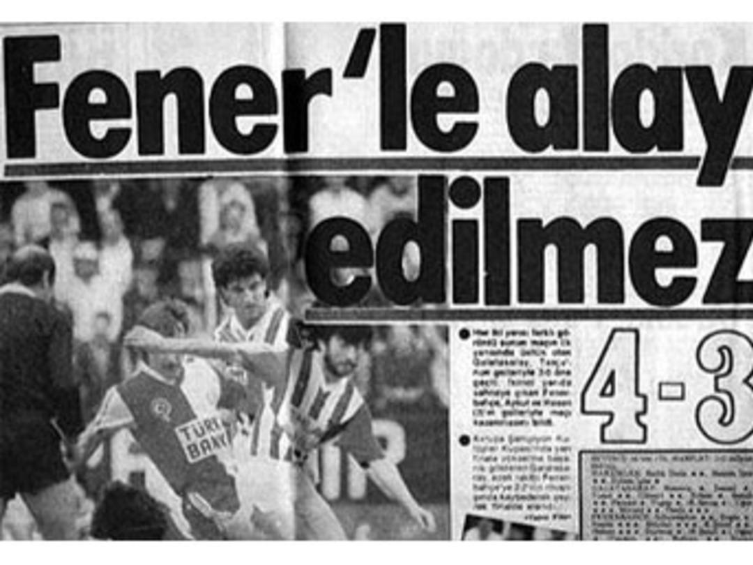 Unutulmaz F.Bah&ccedil;e-G.Saray derbi manşetleri