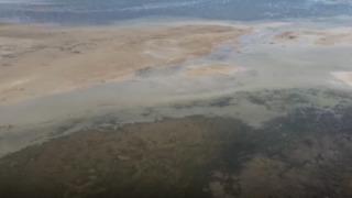 Türkiye'nin en büyük 4. gölü kuraklık nedeniyle ikiye bölündü