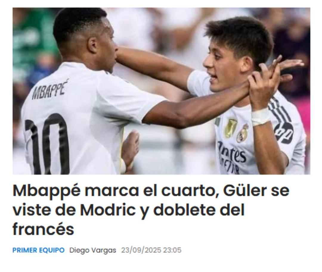 Real Madrid de Arda Güler İspanyolları mest etti! Gazete manşetleri Milli yıldızla süslendi... Modric ve Özil gibi... Guti yi hatırlattı 3