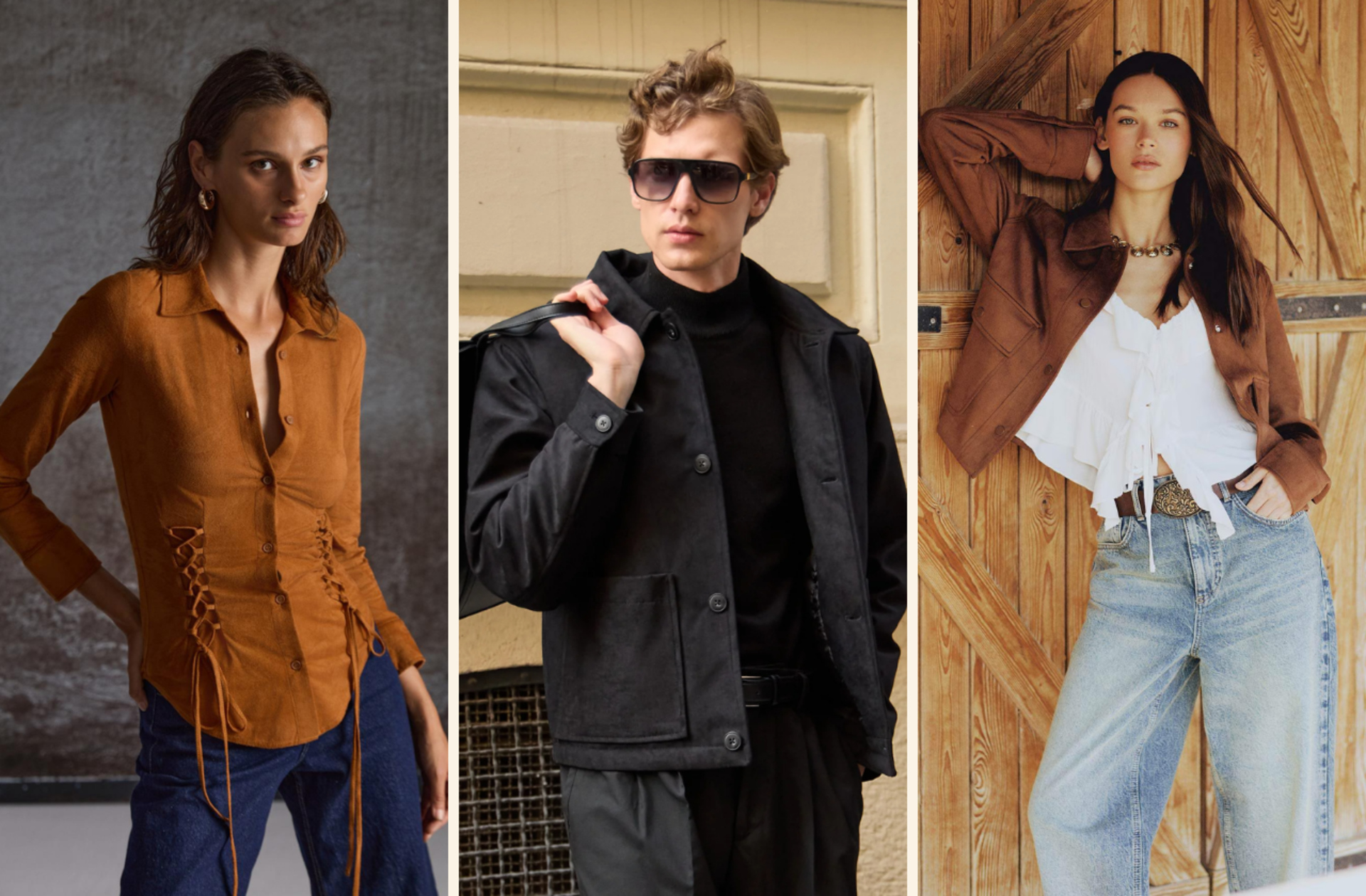 Sezonun yükselen yıldızı süet! İşte ceketten çantaya öne çıkan parçalar