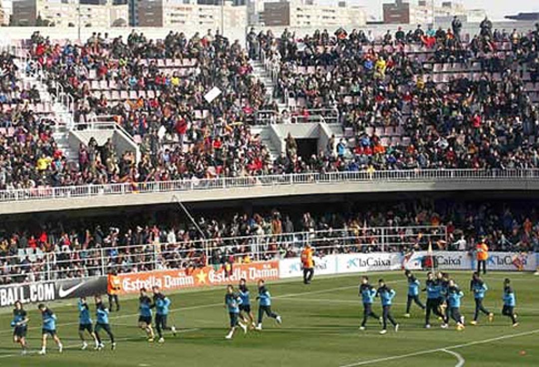 Barcelona'dan ma&ccedil; gibi antrenman