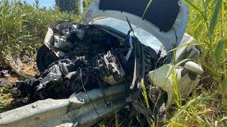 Antalya'da bir araç şarampole yuvarlandı