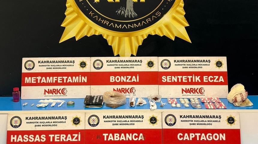 Kahramanmaraş'ta uyuşturucu operasyonu! Yakalanan 2 zanlı tutuklandı