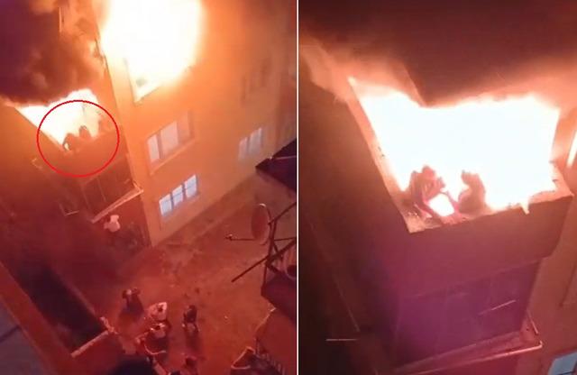 Bursa'daki yangın faciasından kahreden görüntüler