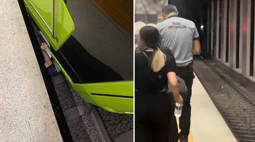 Metroda ölümden döndü! Şakalaşan öğrenciler yaşlı adamı raylara düşürdü