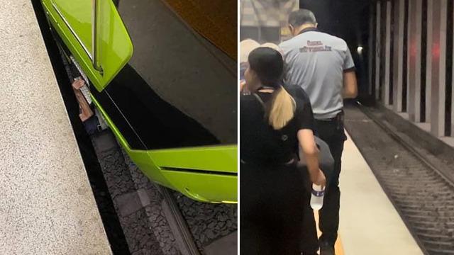 Metroda ölümden döndü! Şakalaşan öğrenciler yaşlı adamı raylara düşürdü