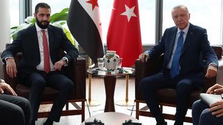 Cumhurbaşkanı Erdoğan, Suriye lideri Şara ile New York'taki Türkevi'nde bir araya geldi