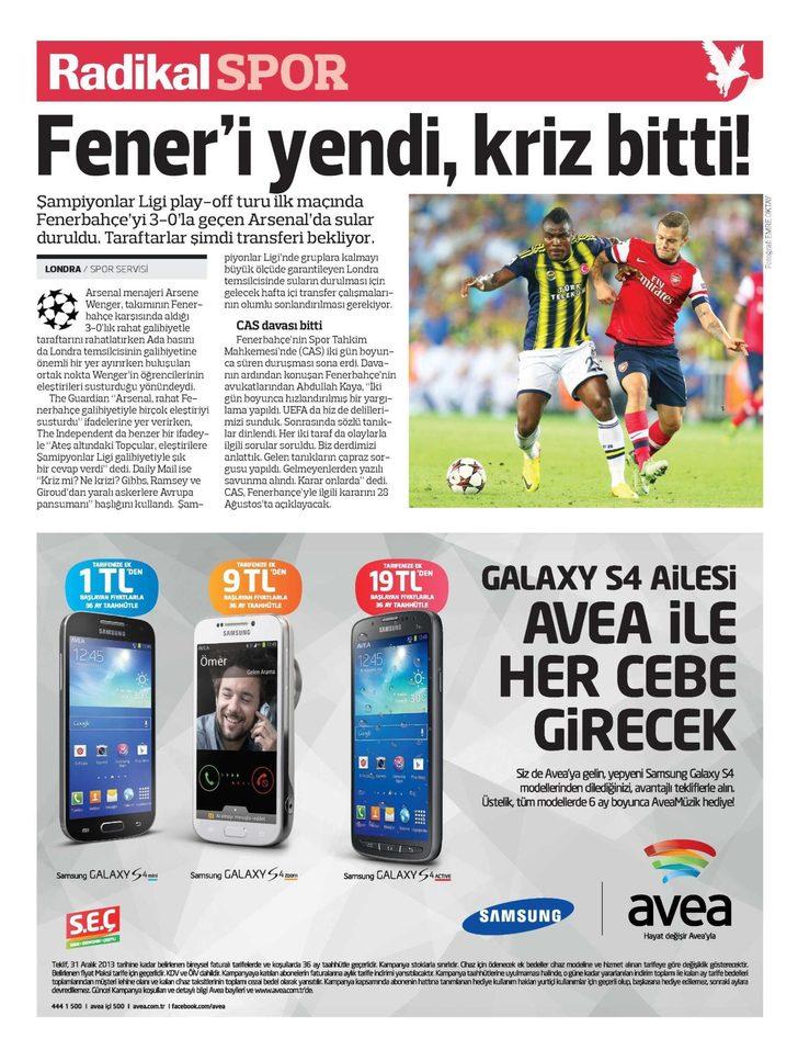 Sporun Manşetleri (23 Ağustos 2013) G1