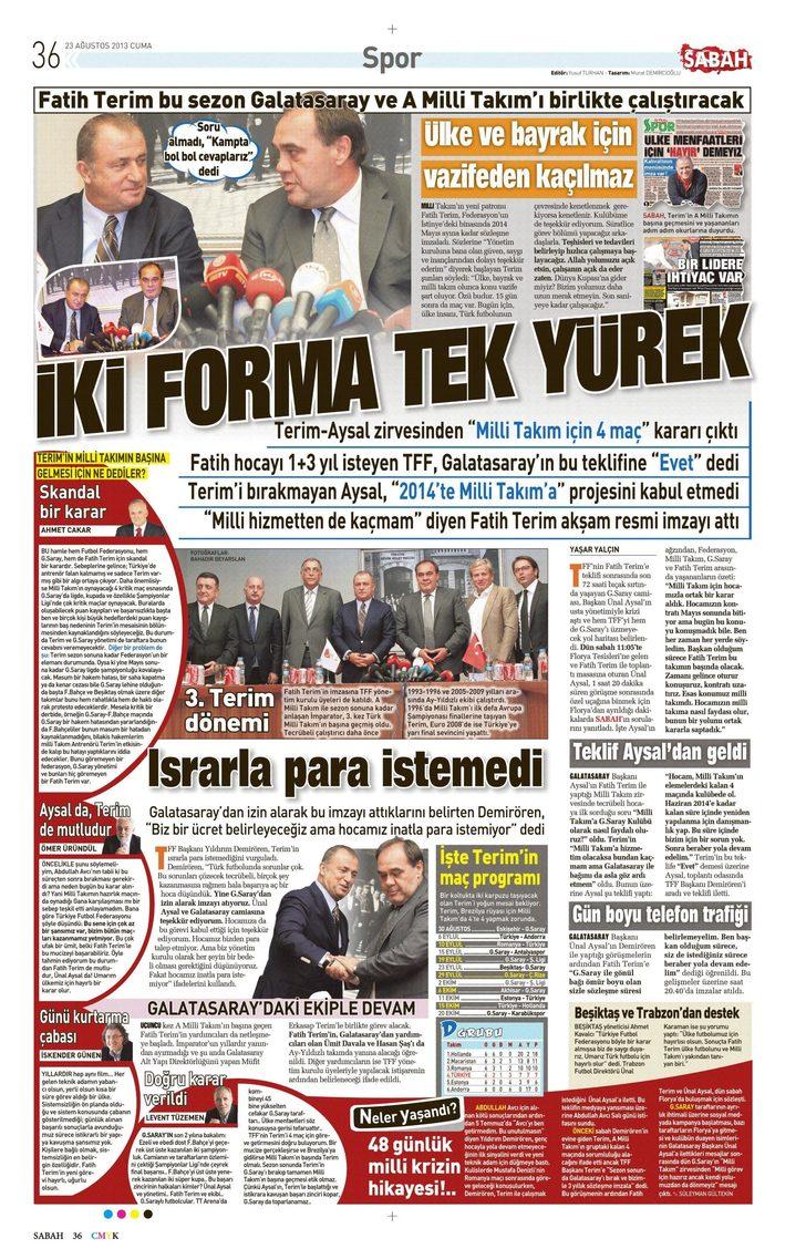 Sporun Manşetleri (23 Ağustos 2013) G2