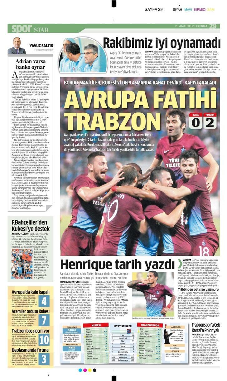 Sporun Manşetleri (23 Ağustos 2013) G3