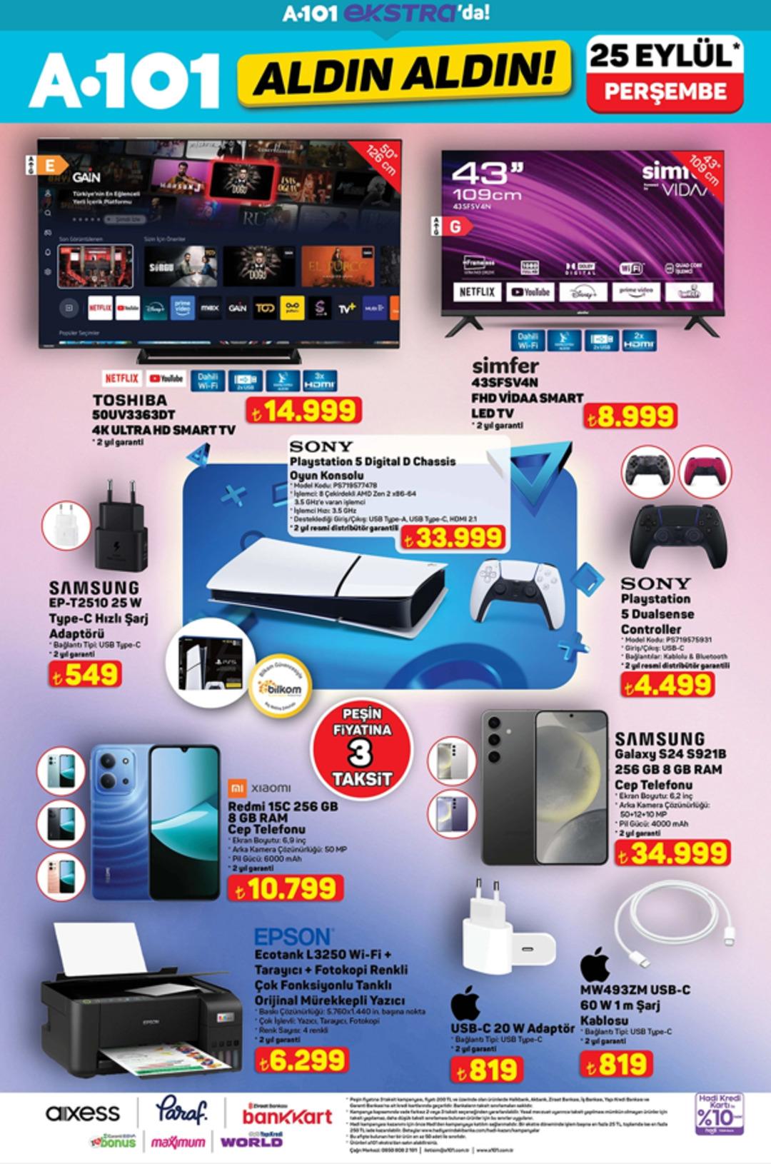 A101 e Sony Playstation 5 geliyor! İşte 25 Eylül 2025 A101 Aldın Aldın Kataloğu 4