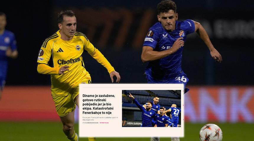 UEFA Avrupa Ligi'nde Fenerbahçe Dinamo Zagreb'e yenildi! Hırvat basını olay manşetler attı... "Türk çorbası...''