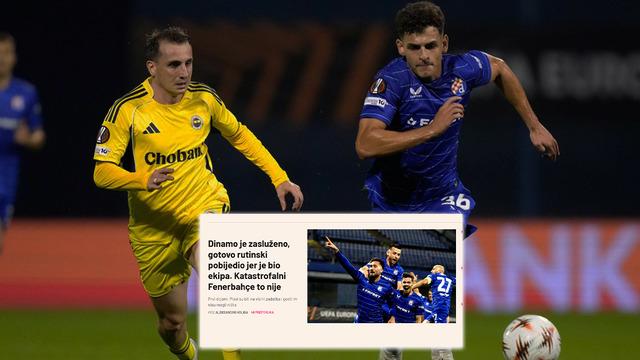 UEFA Avrupa Ligi'nde Fenerbahçe Dinamo Zagreb'e yenildi! Hırvat basını olay manşetler attı... Türk çorbası...''