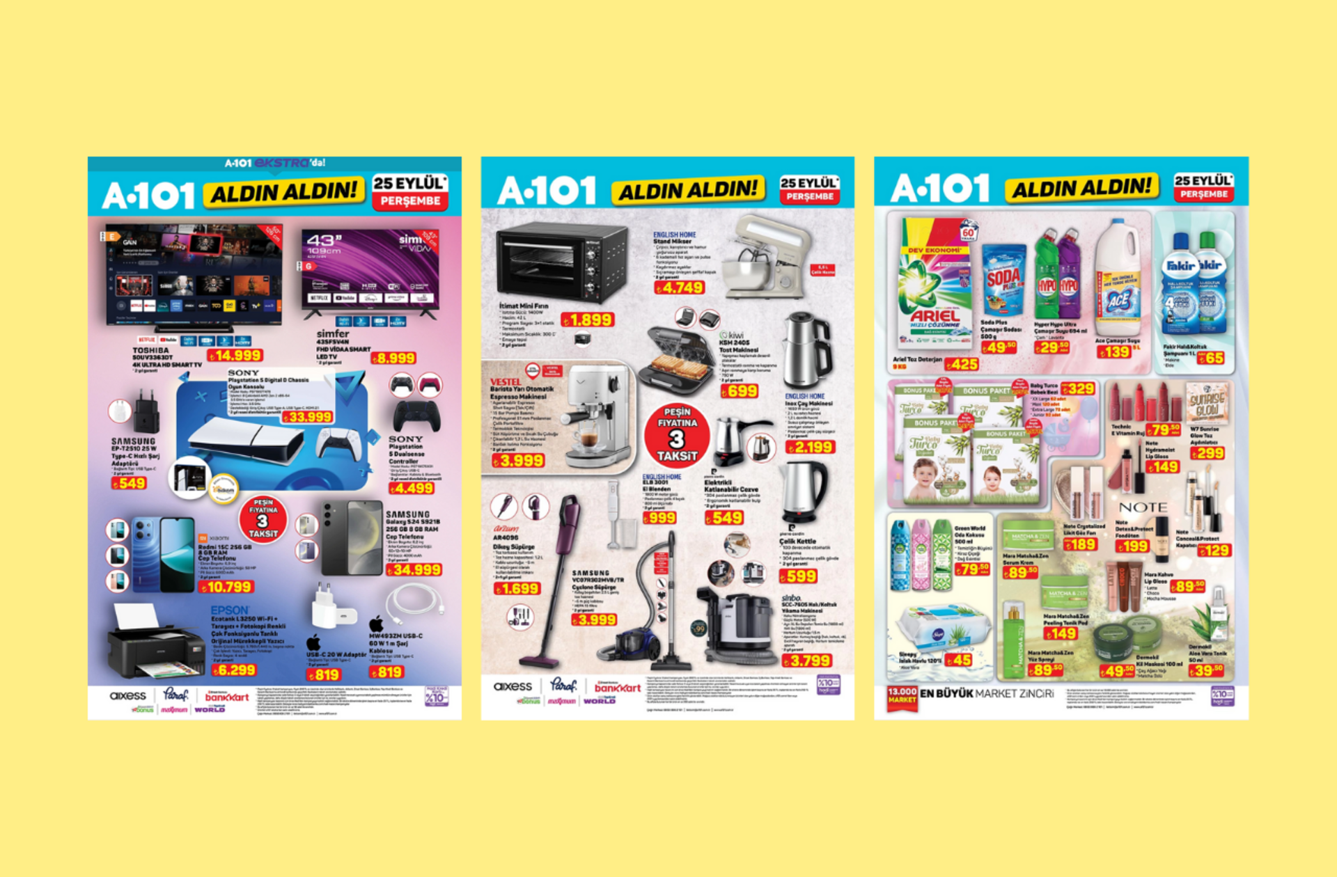 A101'e Sony Playstation 5 geliyor! İşte 25 Eylül 2025 A101 Aldın Aldın Kataloğu