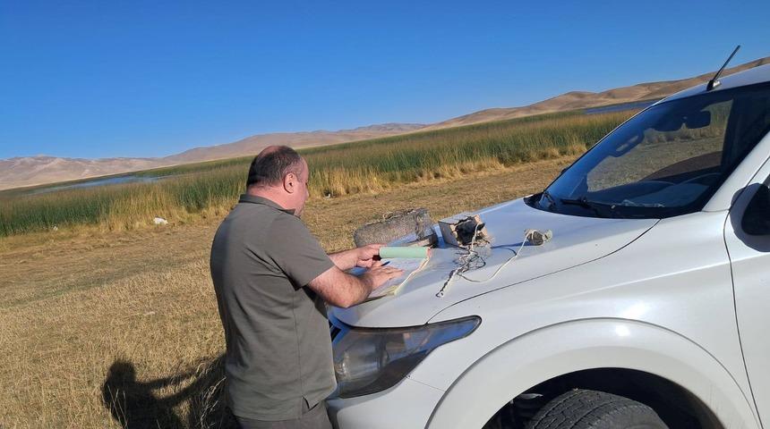 Van'da canlı mühre ile avcılık yapan şahsa 33 bin lira cezai işlem uygulanacak