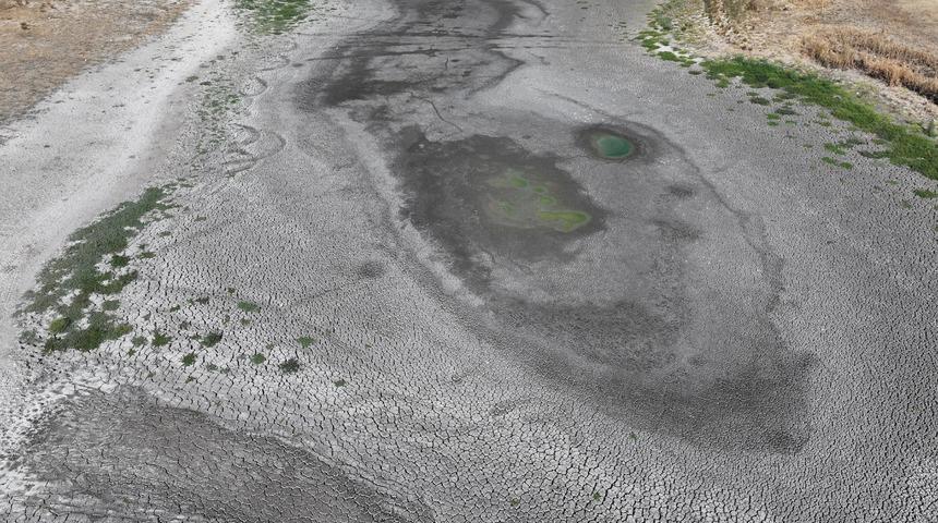 Edirne'de Habiller köyündeki 5 göletten 4'ü kuraklığa bağlı kurudu