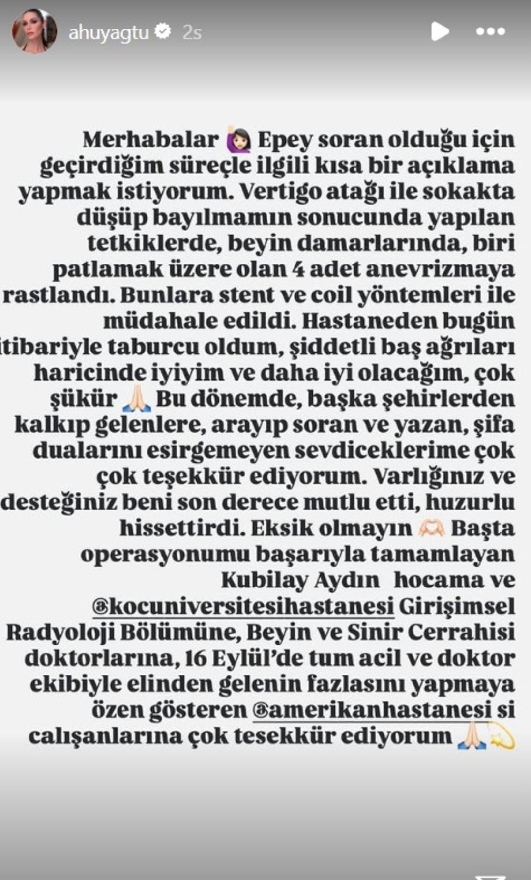 ahu açıklama