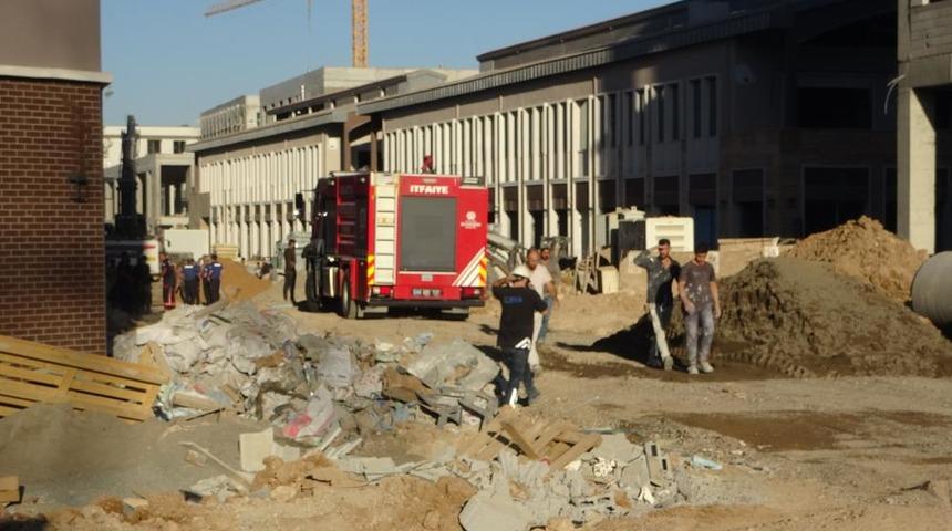 Malatya'da çarşı inşaatında göçük: 1 yaralı