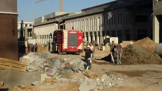 Malatya'da çarşı inşaatında göçük: 1 yaralı