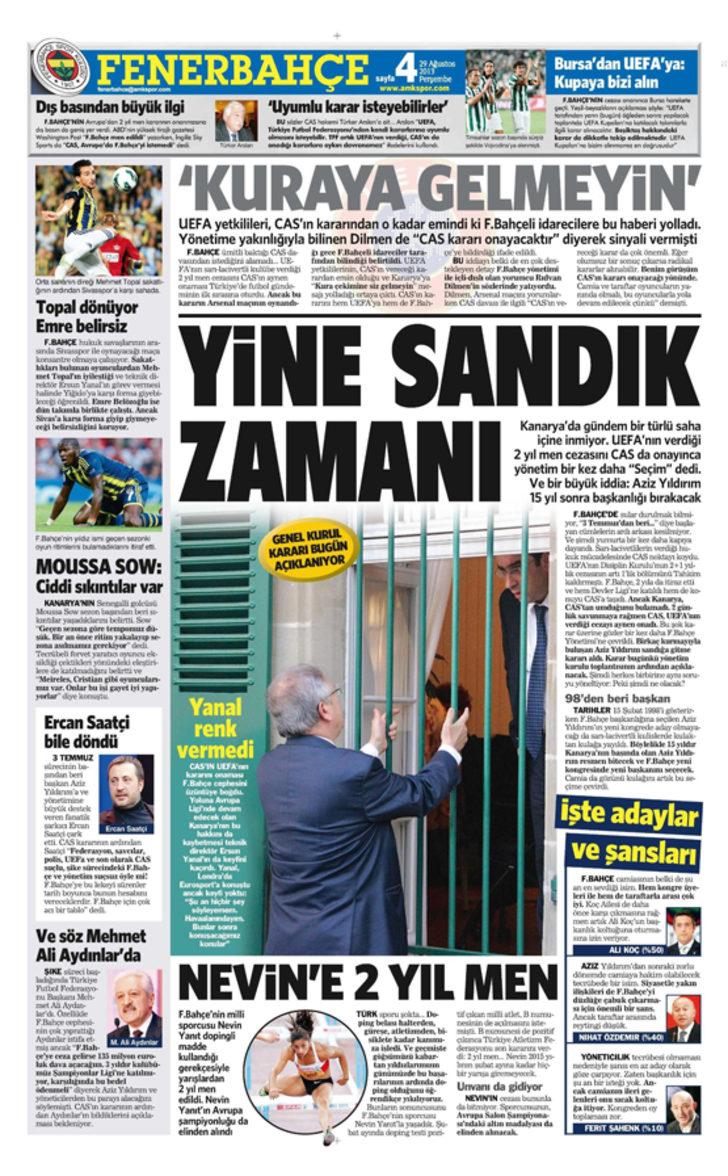 Sporun Manşetleri (29 Ağustos 2013) G5