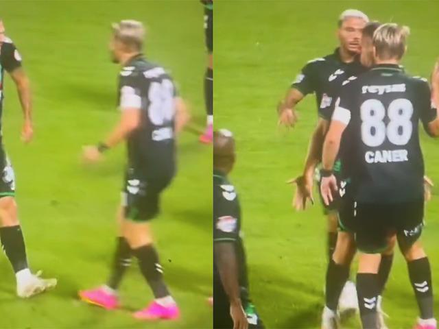Kimse ne olduğunu anlamadı! Caner Erkin maç sırasında takım arkadaşını tokatladı, oyundan atıldı