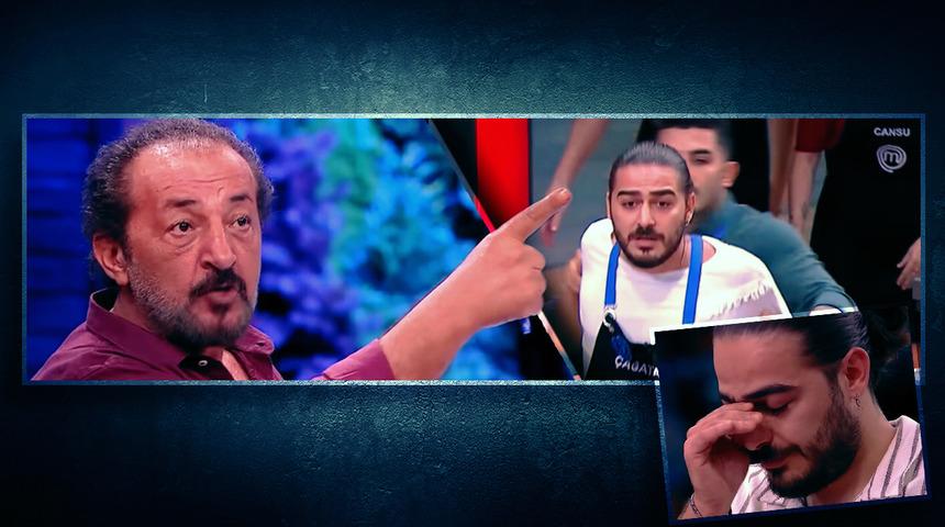 MasterChef'te tansiyon tavan yaptı! Çağatay Doğanoğlu Mehmet Şef'in üstüne yürüdü! Diskalifiye mi olacak? Karar Mehmet Şef'te