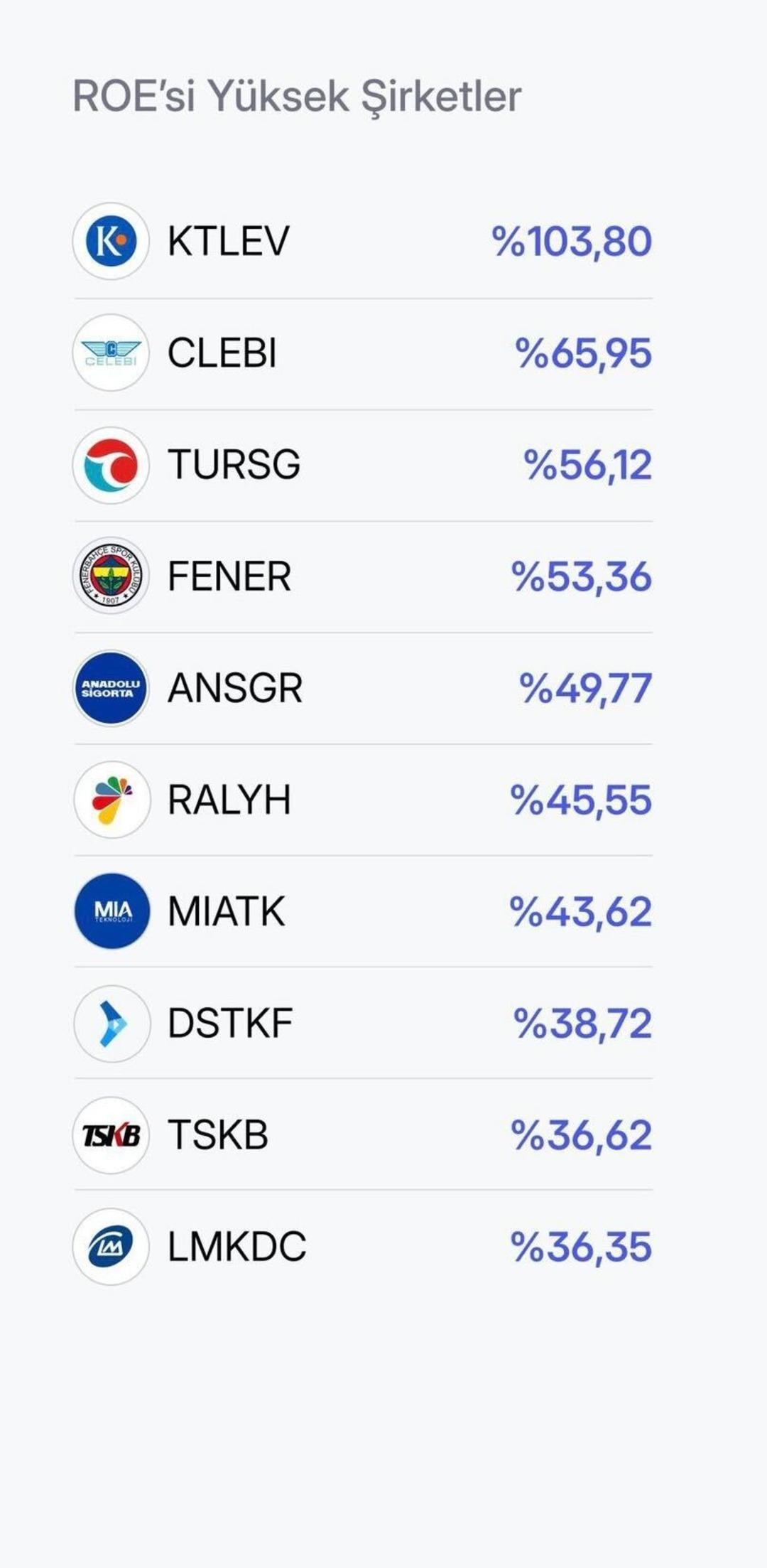 Borsa İstanbul da kârlılıkta zirveye oynayan şirketler belli oldu: İşte en yüksek ROE ye sahip 10 firma 3
