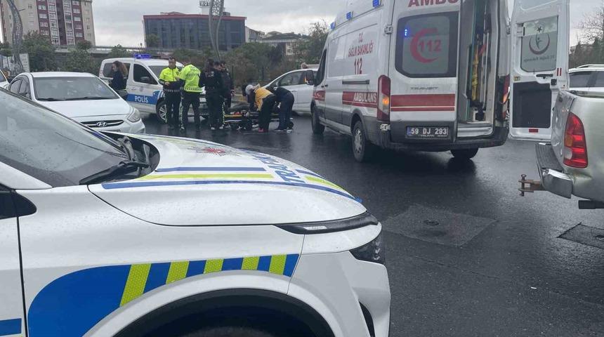 Kapaklı'da motosiklet kazası! Sürücü yaralandı