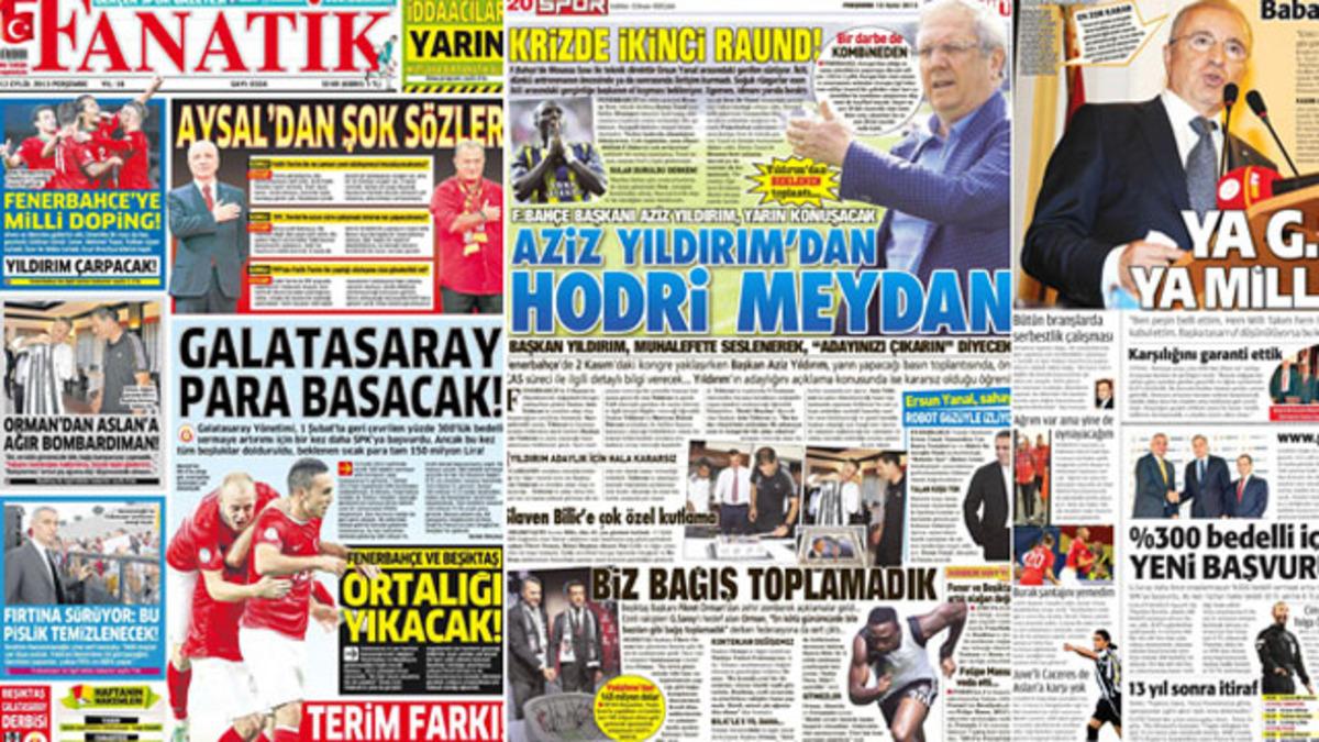 Gazete Manşetleri (12 Eyl&uuml;l 2013)