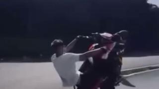 Akrobatik hareketler pahalıya patladı: 73 bin lira ceza kesildi, motosikleti bağlandı