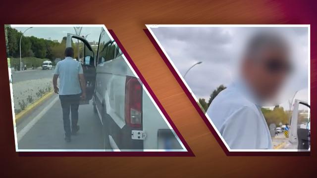 Okul servis şoföründen trafikte skandal hareket! Önce önünü kesti sonra tehdit etti: Nefesini keserim
