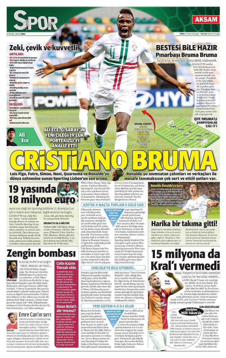 Sporun Manşetleri (3 Eylül 2013) G2