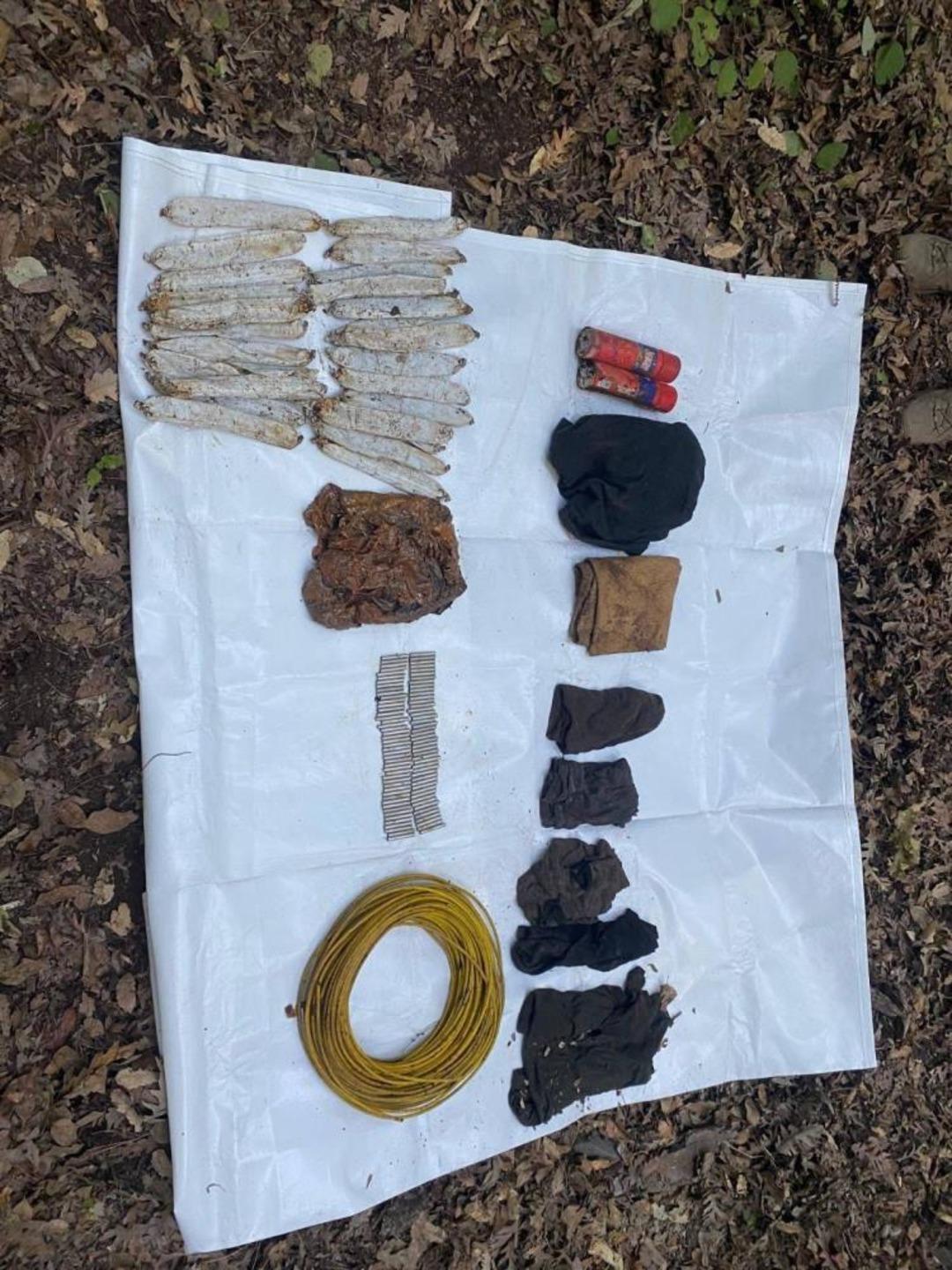 PKK lı teröristlere ait depoda patlayıcı madde ve fünye ele geçirildi 1