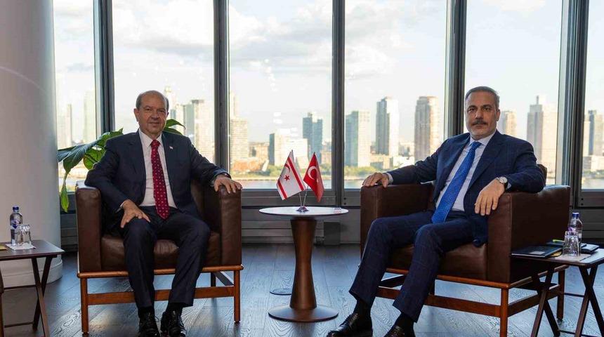 Bakan Fidan, KKTC Cumhurbaşkanı Tatar ile bir araya geldi