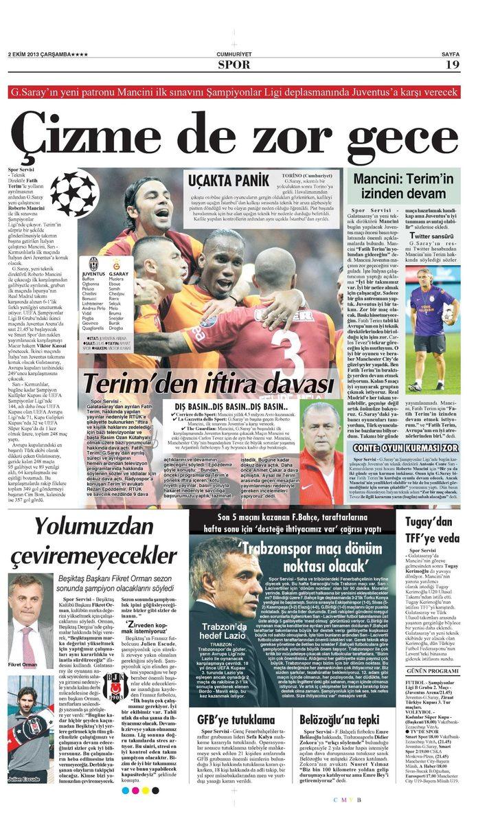 Sporun Manşetleri (1 Ekim 2013) G3