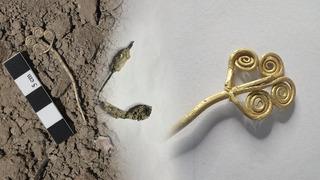 Troya'da hazine ortaya çıktı: 4 bin 500 yıllık altın broş ve ender yeşim taşı çıkarıldı! Bakan Ersoy: Son 100 yılın en önemli buluntuları