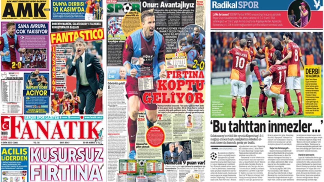 Sporun Manşetleri (25 Ekim 2013)
