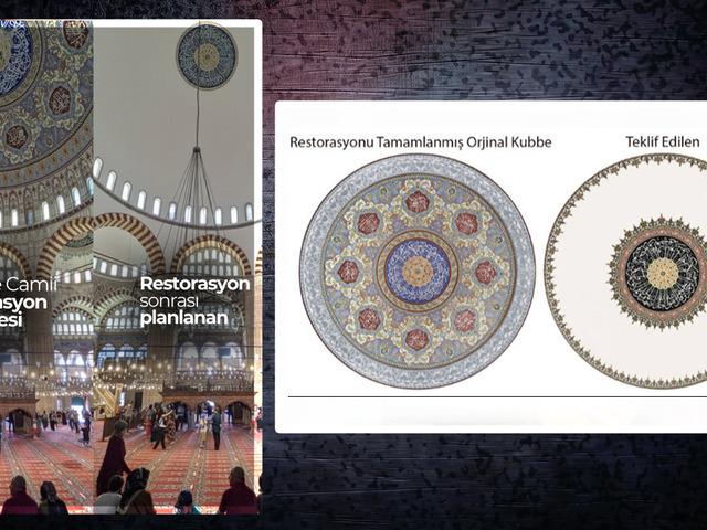 Selimiye Camii'ndeki restorasyon durduruldu