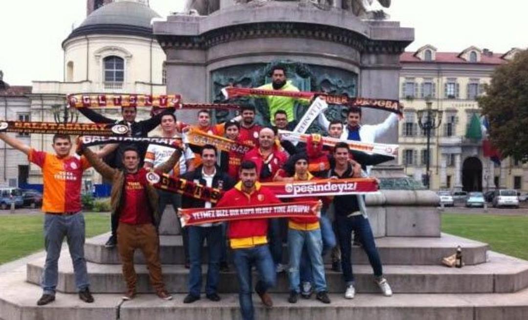 Galatasaray taraftarı Torino'yu fethetti!