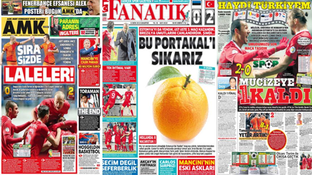 Sporun Manşetleri (12 Ekim 2013)