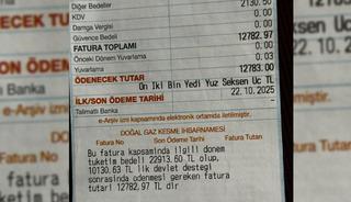 Yer: Tekirdağ! Gelen doğal gaz faturasıyla şoke oldular