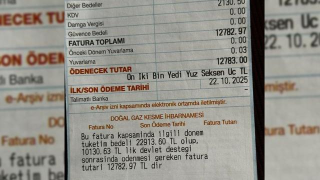 Yer: Tekirdağ! Gelen doğal gaz faturasıyla şoke oldular