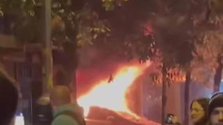 İstanbul'da korku dolu anlar! Önce yangın sonra patlama