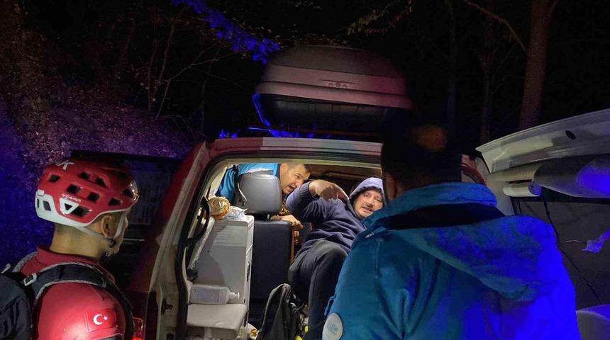 Uludağ’da mahsur kalan vatandaş kurtarıldı
