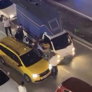 Bursa'da trafikte kavga